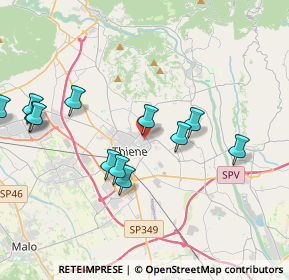 Mappa Piazza Asiago, 36016 Thiene VI, Italia (4.11417)