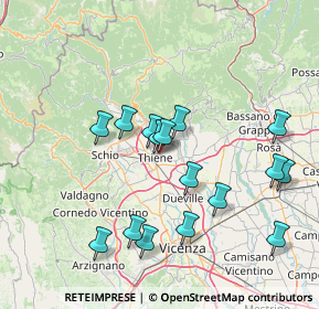 Mappa Viale Ungheria, 36016 Thiene VI, Italia (14.66875)