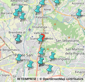 Mappa SS 470 Dir Villa D'Almè - Dalmine, 24030 Valbrembo BG, Italia (2.60176)