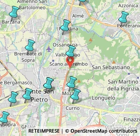 Mappa SS 470 Dir Villa D'Almè - Dalmine, 24030 Valbrembo BG, Italia (2.89933)