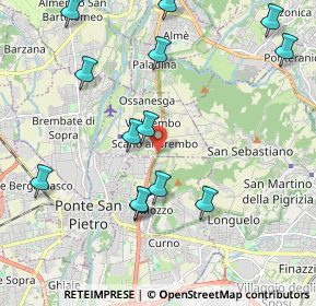 Mappa SS 470 Dir Villa D'Almè - Dalmine, 24030 Valbrembo BG, Italia (2.30846)