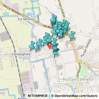 Mappa Via Crearo, 36028 Rossano Veneto VI, Italia (0.32857)