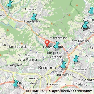 Mappa Via Arturo Turani, 24123 Bergamo BG, Italia (3.51)