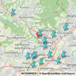 Mappa Via Arturo Turani, 24123 Bergamo BG, Italia (2.51)
