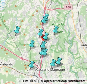 Mappa Autostrada dei Laghi, 21041 Albizzate VA, Italia (3.22429)