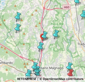 Mappa Autostrada dei Laghi, 21041 Albizzate VA, Italia (5.84857)