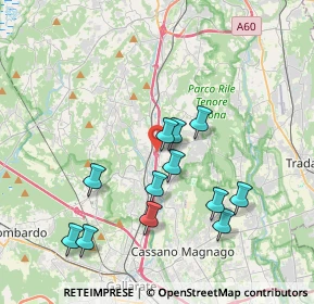 Mappa Autostrada dei Laghi, 21041 Albizzate VA, Italia (3.61083)