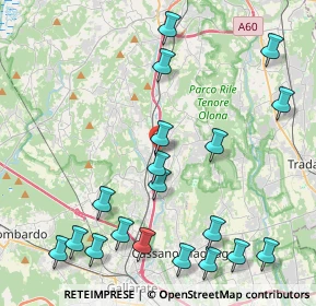 Mappa Autostrada dei Laghi, 21041 Albizzate VA, Italia (5.10526)