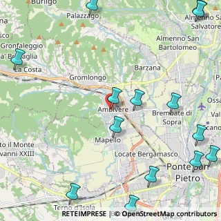 Mappa Via Alessandro Manzoni, 24030 Ambivere BG, Italia (3.21643)
