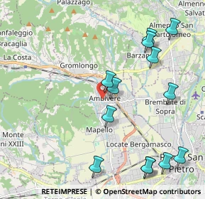 Mappa Via Alessandro Manzoni, 24030 Ambivere BG, Italia (2.42231)