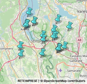 Mappa Via Ticino Novelli, 28053 Castelletto sopra Ticino NO, Italia (6.507)