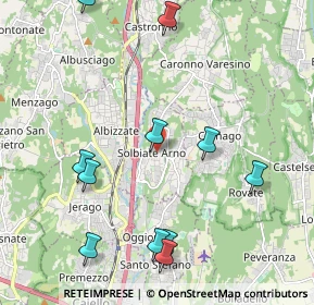 Mappa 21048 Solbiate Arno VA, Italia (2.40182)