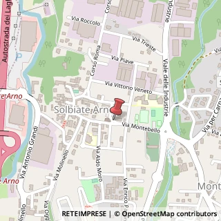 Mappa Via Montebello, 9, 21048 Solbiate Arno, Varese (Lombardia)
