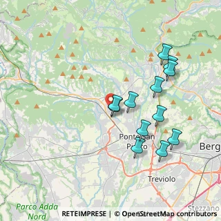 Mappa Piazza Sant'Alberto, 24030 Mapello BG, Italia (3.6175)
