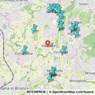 Mappa Via Colombo, 23891 Barzanò LC, Italia (1.282)