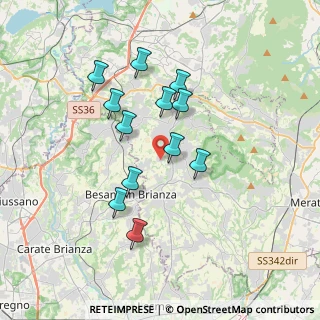Mappa Via Colombo, 23891 Barzanò LC, Italia (3.12917)