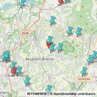Mappa Via Colombo, 23891 Barzanò LC, Italia (6.3985)