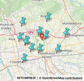 Mappa Via Avenali, 31039 Riese Pio X TV, Italia (6.55583)