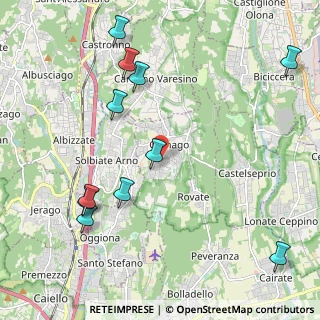 Mappa Via Giacomo Matteotti, 21040 Carnago VA, Italia (2.50455)