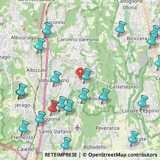 Mappa Via Giacomo Matteotti, 21040 Carnago VA, Italia (2.969)