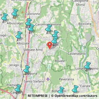 Mappa Via Giacomo Matteotti, 21040 Carnago VA, Italia (3.01692)