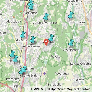 Mappa Via Giacomo Matteotti, 21040 Carnago VA, Italia (2.65)