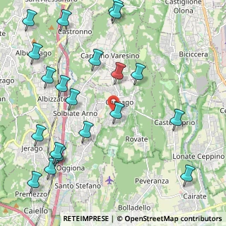 Mappa Via Giacomo Matteotti, 21040 Carnago VA, Italia (2.728)