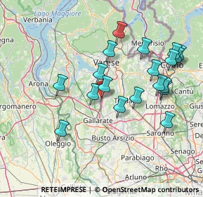 Mappa A8 Milano - Varese, 21041 Albizzate VA, Italia (15.07947)