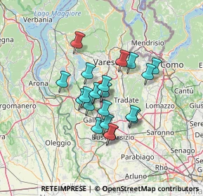 Mappa 21041 Solbiate Arno VA, Italia (9.9135)