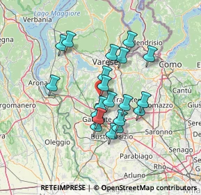 Mappa A8 Milano - Varese, 21041 Solbiate Arno VA, Italia (11.2275)