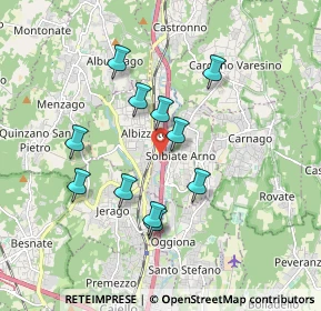 Mappa A8 Milano - Varese, 21041 Solbiate Arno VA, Italia (1.60455)