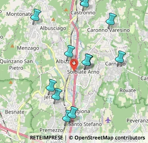 Mappa A8 Milano - Varese, 21041 Albizzate VA, Italia (2.17417)