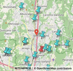 Mappa A8 Milano - Varese, 21041 Albizzate VA, Italia (2.7125)