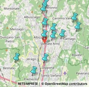 Mappa A8 Milano - Varese, 21041 Solbiate Arno VA, Italia (2.0175)