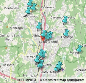 Mappa A8 Milano - Varese, 21041 Albizzate VA, Italia (2.11421)
