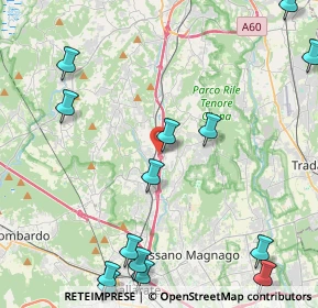 Mappa A8 Milano - Varese, 21041 Albizzate VA, Italia (5.85571)