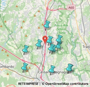 Mappa A8 Milano - Varese, 21041 Albizzate VA, Italia (3.51917)