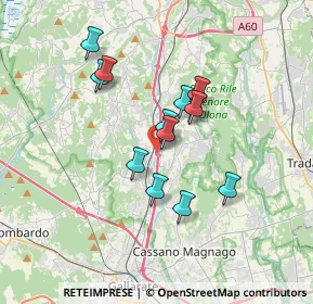 Mappa A8 Milano - Varese, 21041 Solbiate Arno VA, Italia (2.77385)