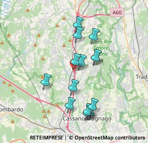 Mappa A8 Milano - Varese, 21041 Albizzate VA, Italia (3.32643)
