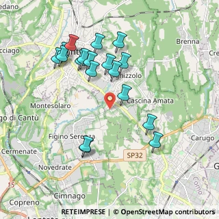 Mappa Via Tintoretto, 22063 Cantù CO, Italia (1.91)