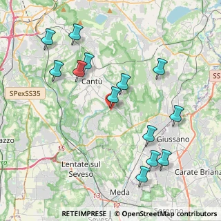 Mappa Via Tintoretto, 22063 Cantù CO, Italia (4.40692)