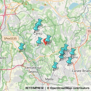 Mappa Via Tintoretto, 22063 Cantù CO, Italia (3.69182)