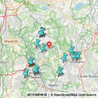 Mappa Via Tintoretto, 22063 Cantù CO, Italia (4.10941)