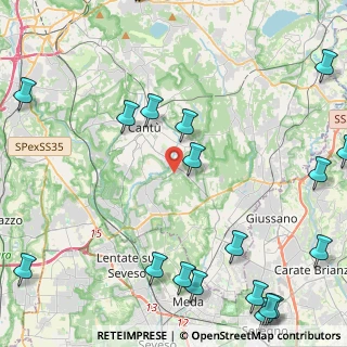 Mappa Via Tintoretto, 22063 Cantù CO, Italia (6.648)