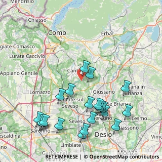 Mappa Via Tintoretto, 22063 Cantù CO, Italia (9.602)