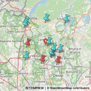 Mappa Via Tintoretto, 22063 Cantù CO, Italia (7.15846)
