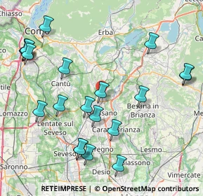 Mappa , 22060 Arosio CO, Italia (9.5145)