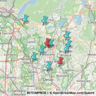 Mappa , 22060 Arosio CO, Italia (6.25545)