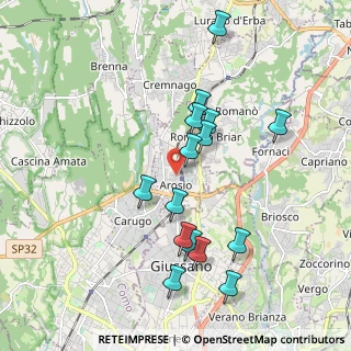 Mappa , 22060 Arosio CO, Italia (1.86333)