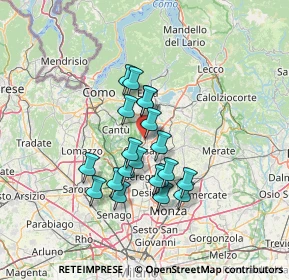 Mappa , 22060 Arosio CO, Italia (10.8205)